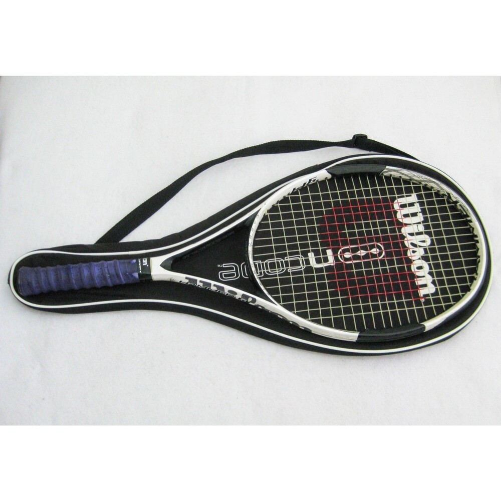 Wilson Hammer 6 Tennis Racquet Oversized 110 Head 4 1/4 Grip + Case Tight String